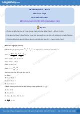 Đề thi học kì 2 Toán 8 - Đề số 5 - Kết nối tri thức